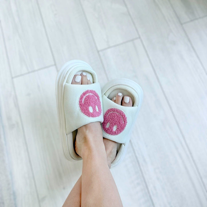 Platform Slides | Smiley | EVA Sole Sandals Women-Fashion Nora