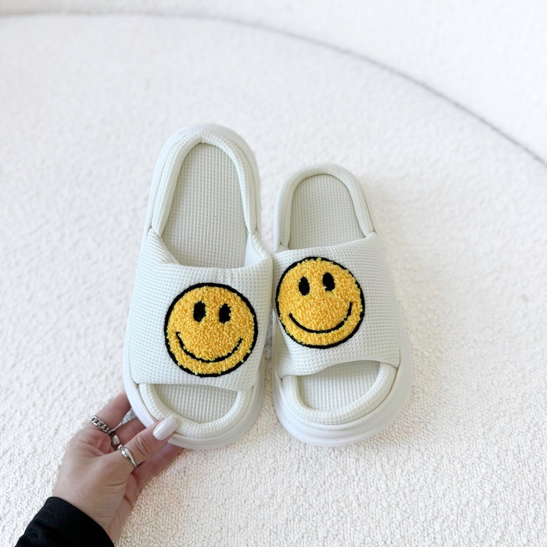 Platform Slides | Smiley | EVA Sole Sandals Women-Fashion Nora