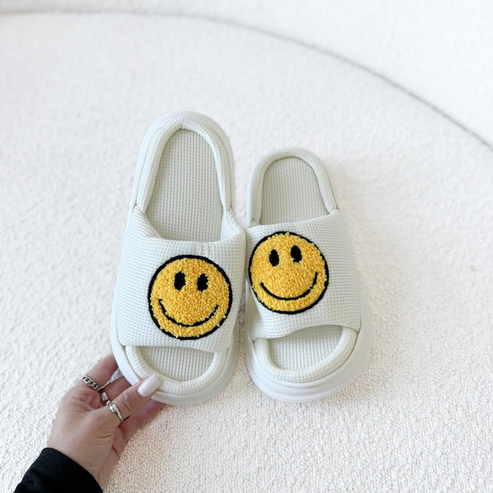 Platform Slides | Smiley | EVA Sole Sandals Women-Fashion Nora