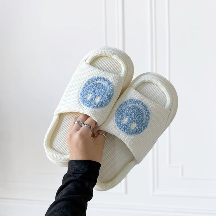 Platform Slides | Smiley | EVA Sole Sandals Women-Fashion Nora