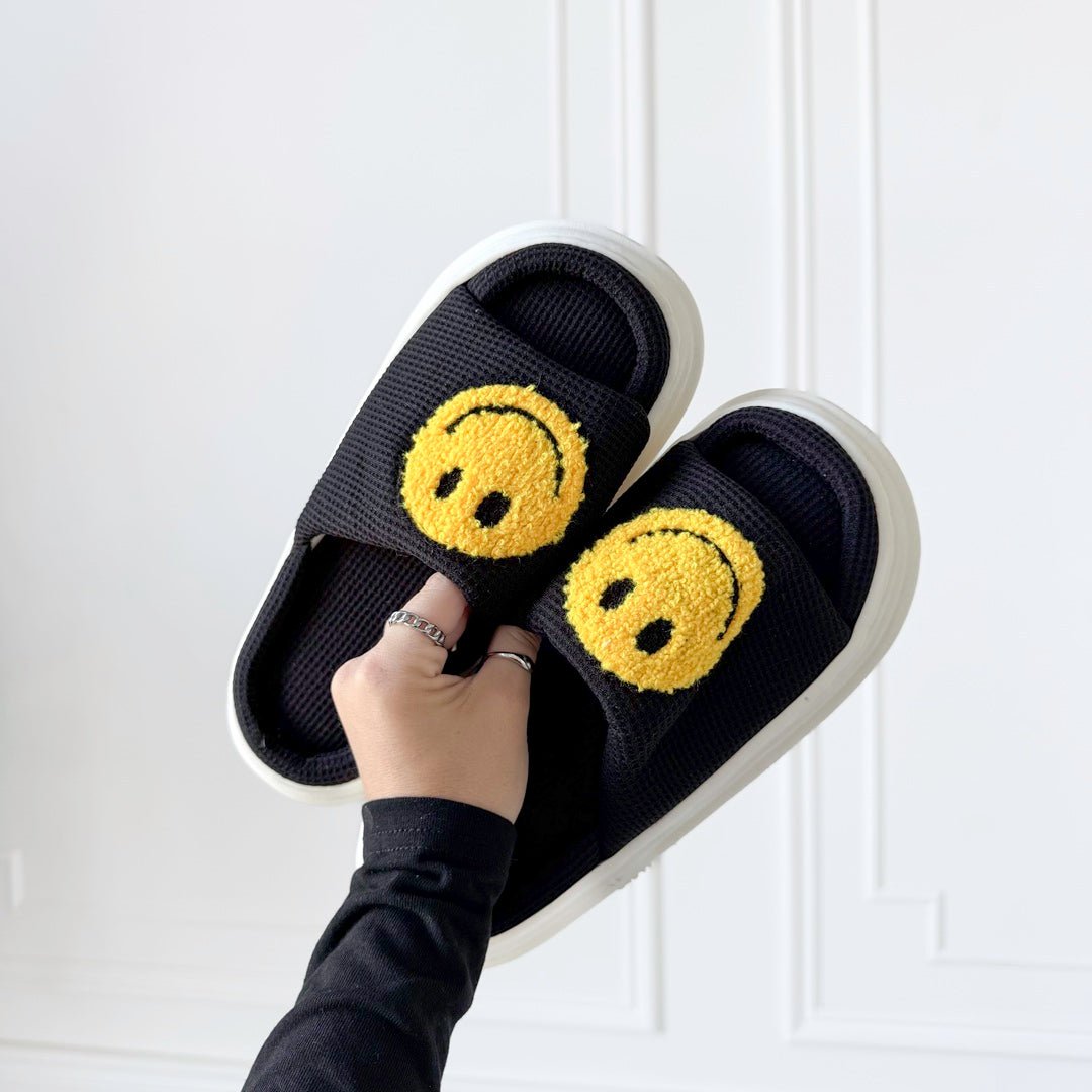 Platform Slides | Smiley | EVA Sole Sandals Women-Fashion Nora