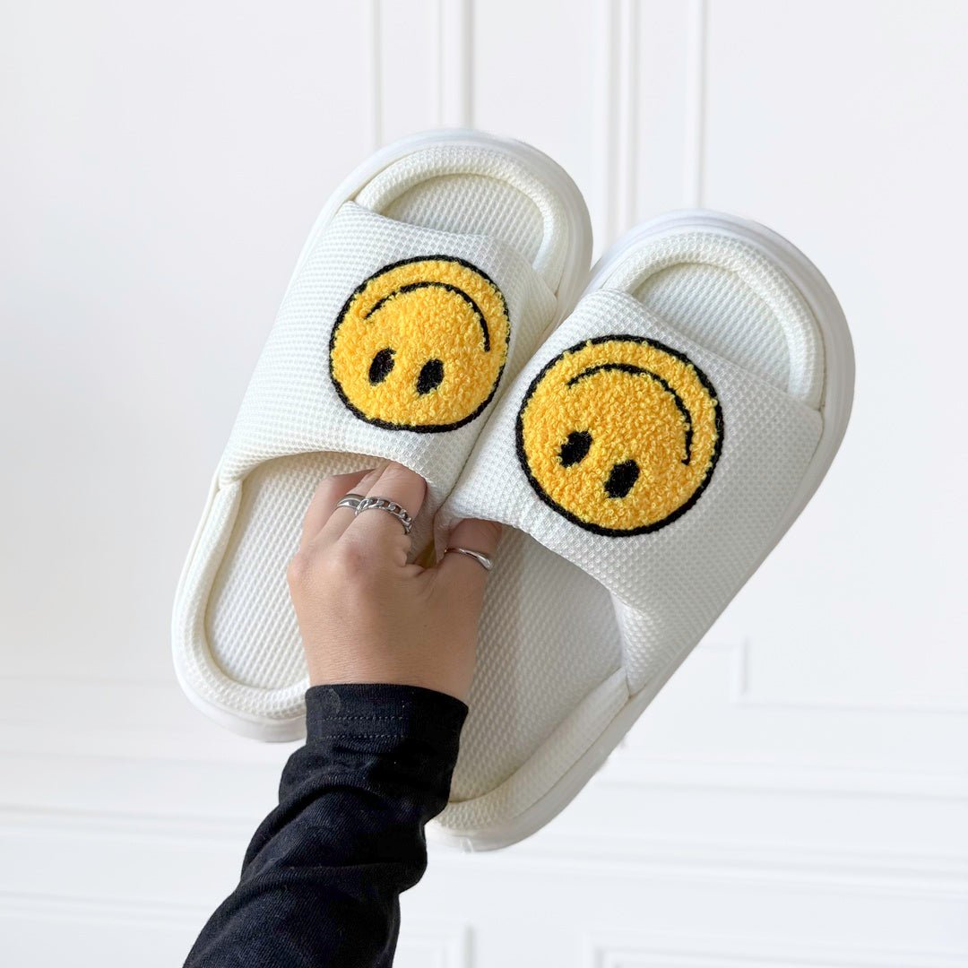 Platform Slides | Smiley | EVA Sole Sandals Women-Fashion Nora