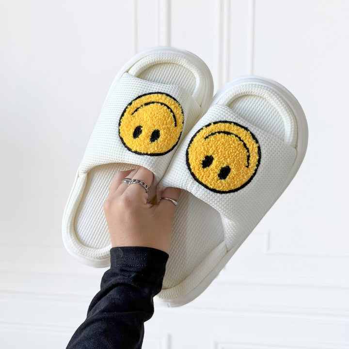 Platform Slides | Smiley | EVA Sole Sandals Women-Fashion Nora