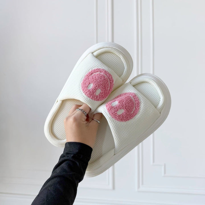 Platform Slides | Smiley | EVA Sole Sandals Women-Fashion Nora