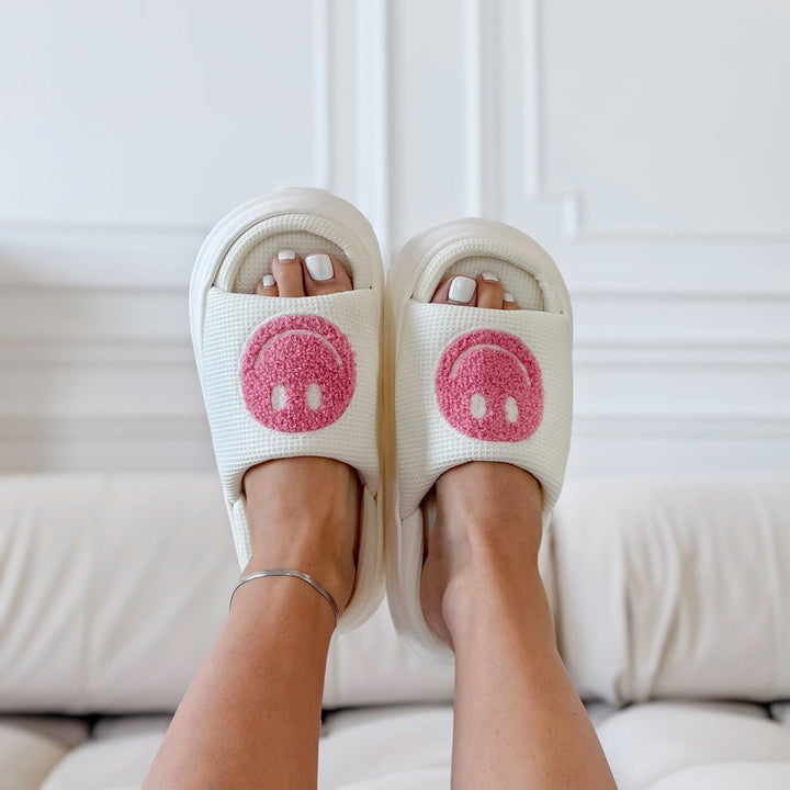 Platform Slides | Smiley | EVA Sole Sandals Women-Fashion Nora