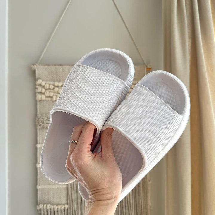 Cloud Slides | 4 cm Thick Sole | Non Slip Slides-Fashion Nora