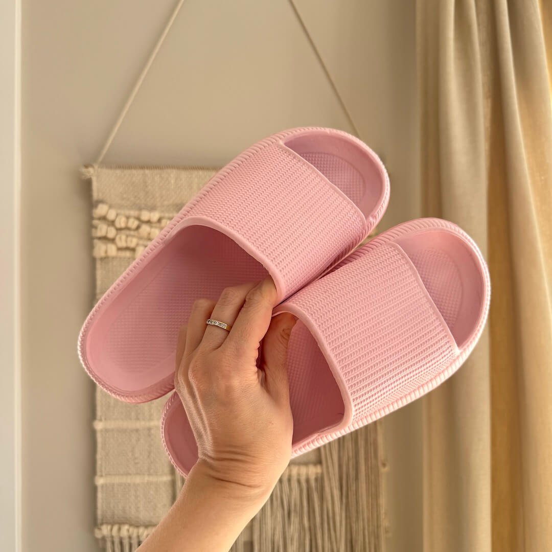 Cloud Slides | 4 cm Thick Sole | Non Slip Slides-Fashion Nora