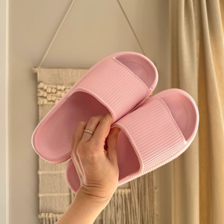 Cloud Slides | 4 cm Thick Sole | Non Slip Slides-Fashion Nora