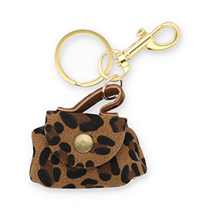 Leopard Purse Charm | Mini Handbag Keychain | Bag Charm-Fashion Nora