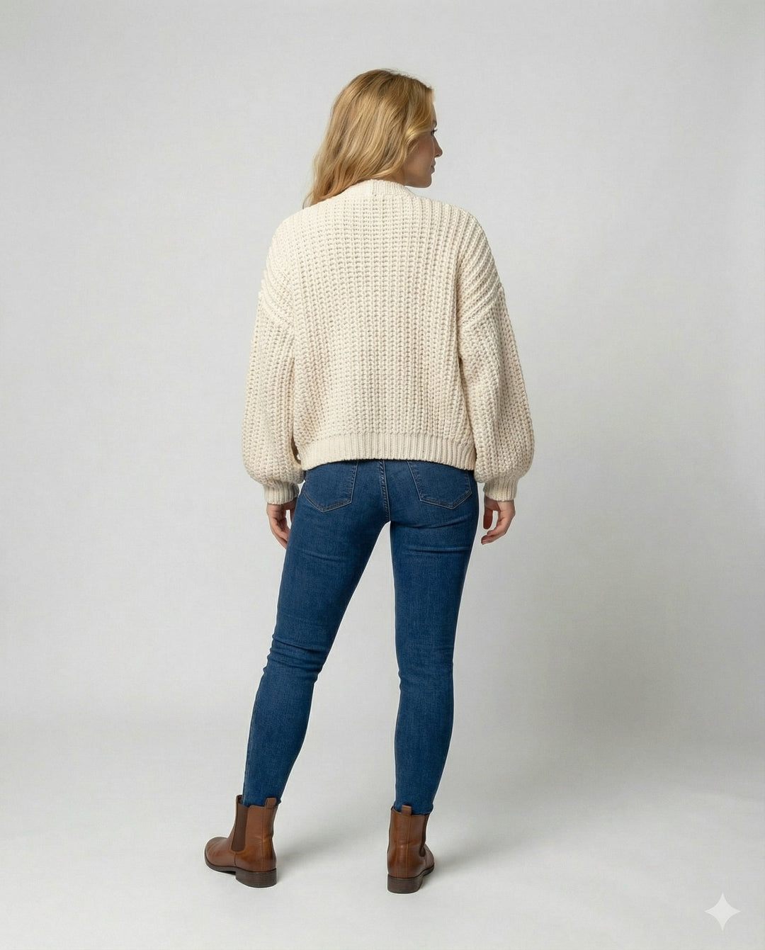 Long Sleeve Knit Cardigan | Open Front | Relaxed Fit-Fashion Nora