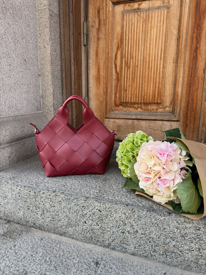 Marly Bag Small - Wine Red-Fashion Nora