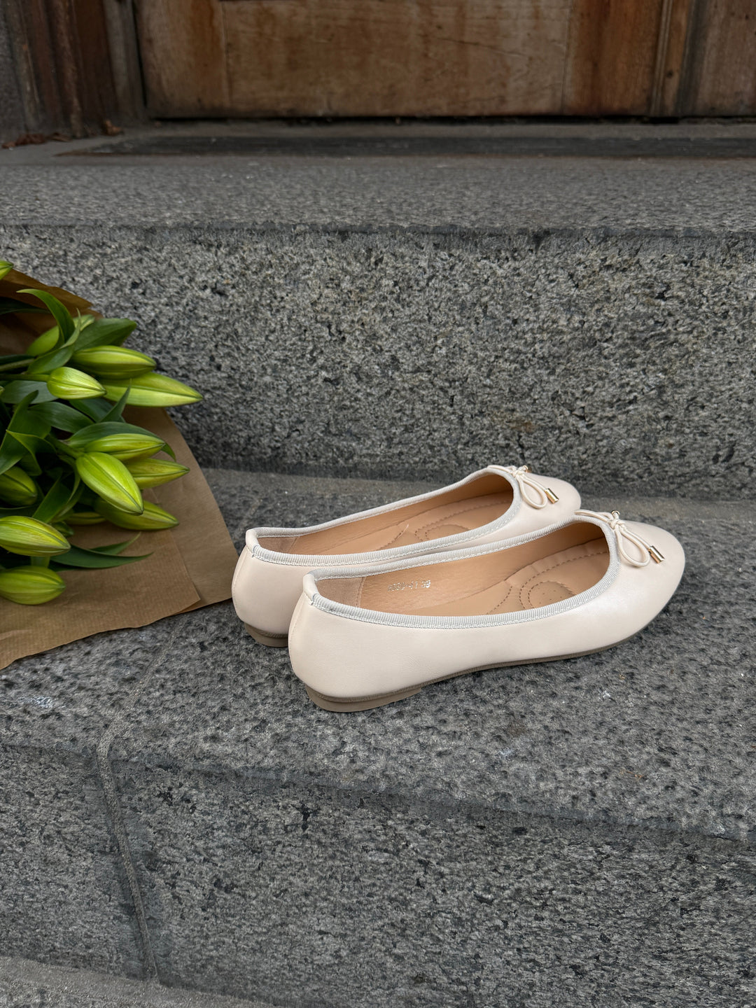 Maya Ballerina - Beige-Fashion Nora