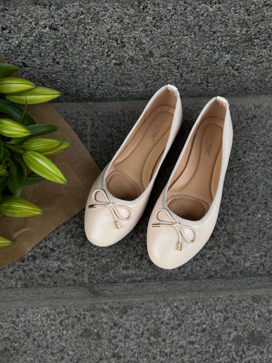 Maya Ballerina - Beige-Fashion Nora
