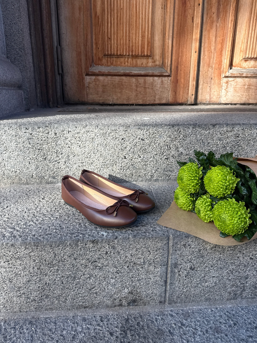 Maya Ballerina - Dark Brown-Fashion Nora