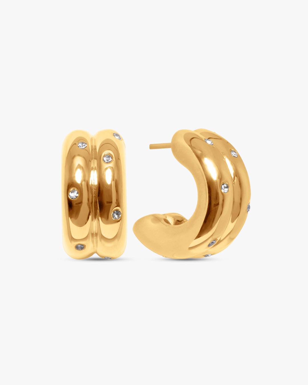 Ninna Earrings - Gold-Fashion Nora