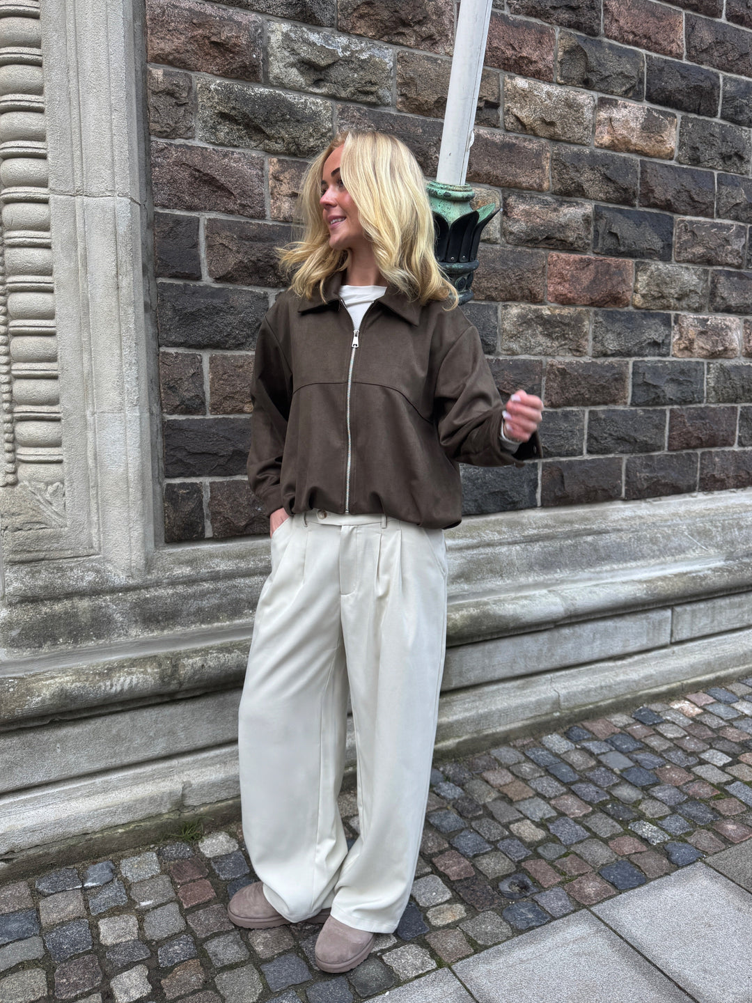 Nora Pants - Foam White-Fashion Nora