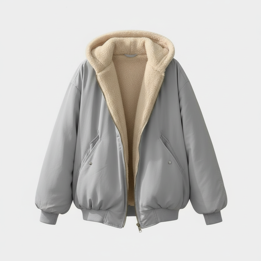 Oversized Fleece-Look Winter Jacket | Warm Lining | Comfortable Fit-Fashion Nora