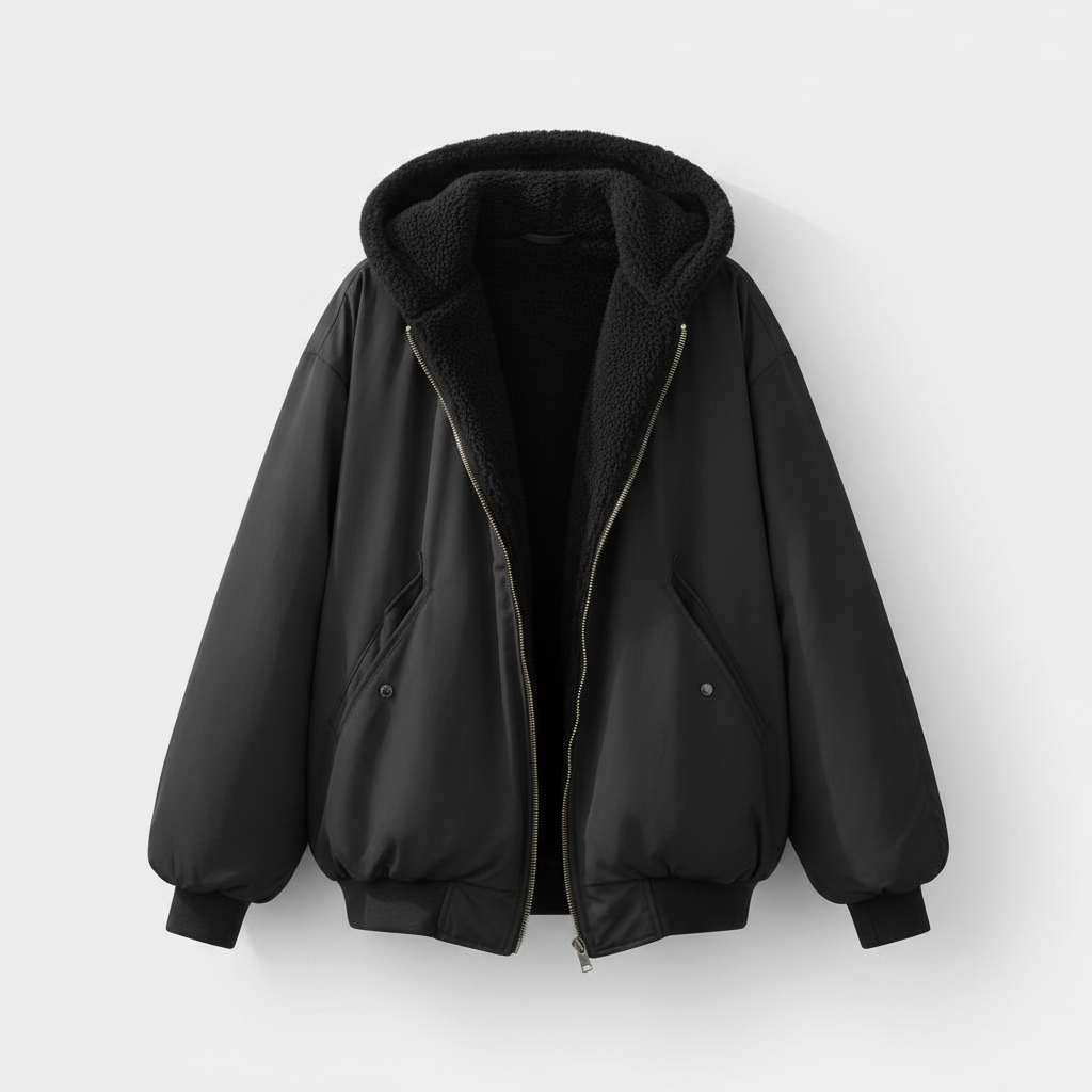 Oversized Fleece-Look Winter Jacket | Warm Lining | Comfortable Fit-Fashion Nora