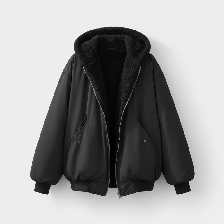 Oversized Fleece-Look Winter Jacket | Warm Lining | Comfortable Fit-Fashion Nora