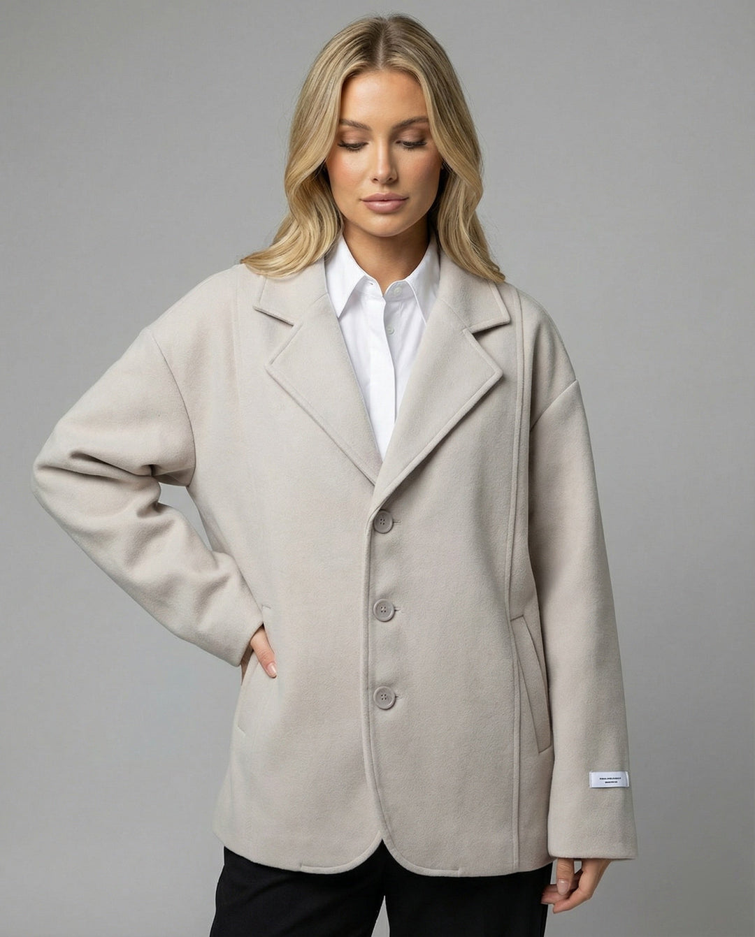 Oversized Knit Cardigan | Button Front | V Neck with Pockets-Fashion Nora