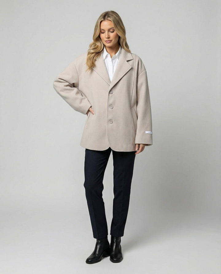 Oversized Knit Cardigan | Button Front | V Neck with Pockets-Fashion Nora