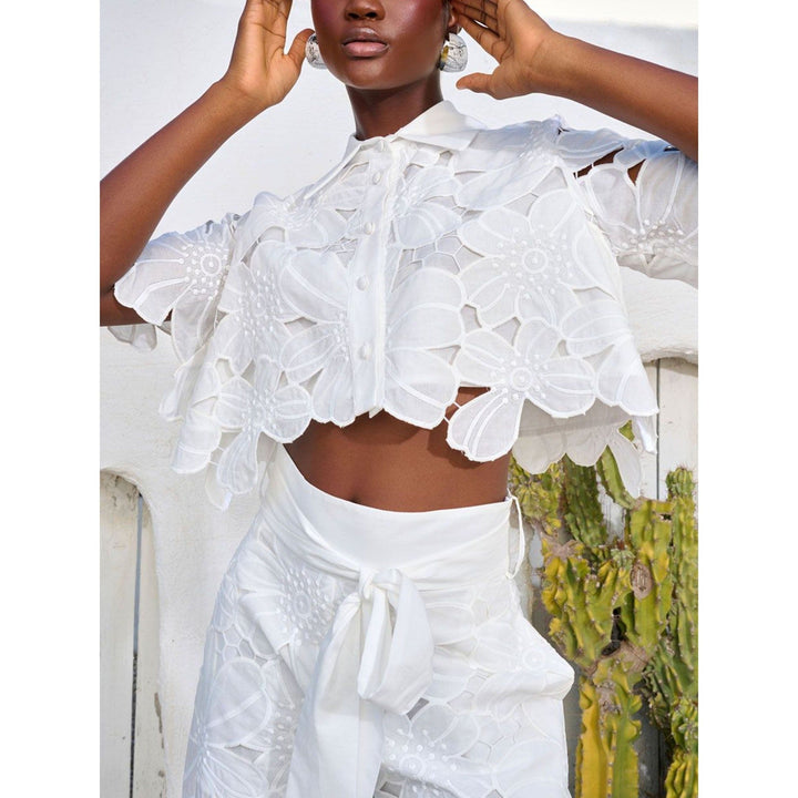 Palazzo Pants and Top | Lace Co-Ord Set | Women's Summer-Fashion Nora