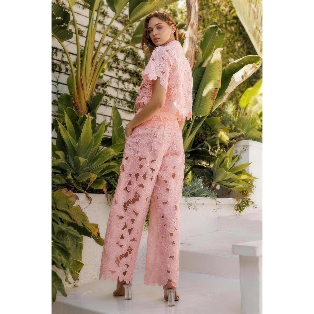 Palazzo Pants and Top | Lace Co-Ord Set | Women's Summer-Fashion Nora