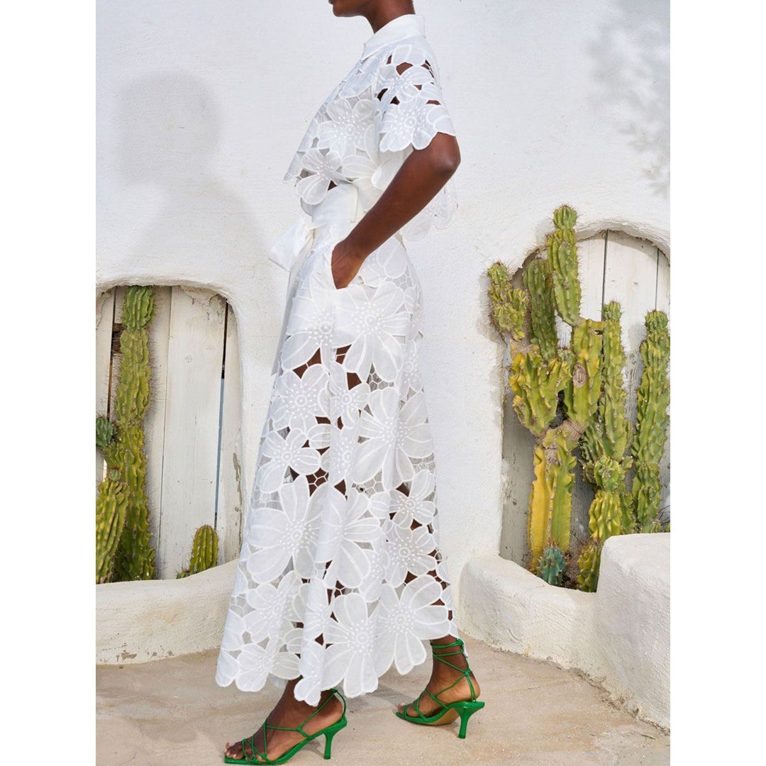 Palazzo Pants and Top | Lace Co-Ord Set | Women's Summer-Fashion Nora