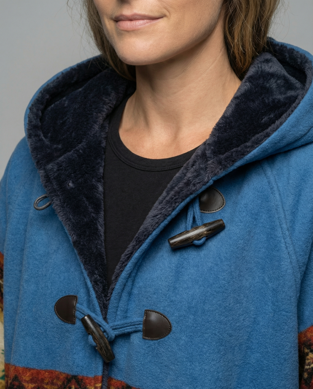 Printed Vintage Coat | Retro-Inspired | Breathable Fabric-Fashion Nora
