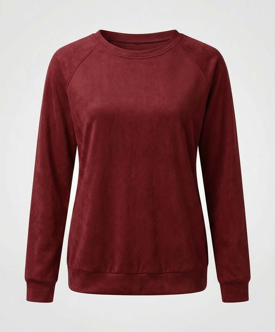 Raglan Sleeve Sweatshirt | Crew Neck | Classic Fit-Fashion Nora