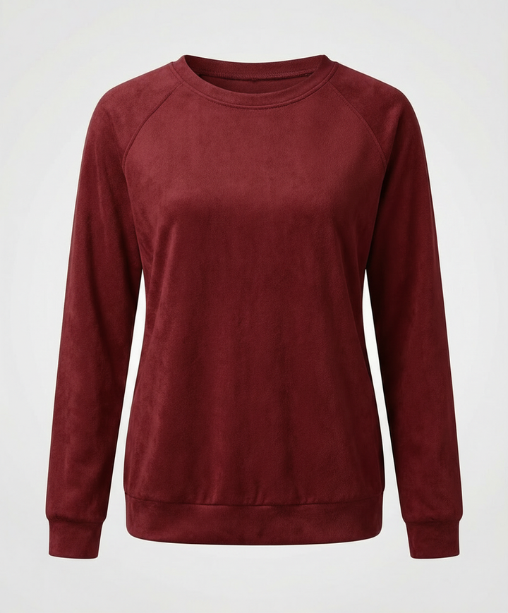 Raglan Sleeve Sweatshirt | Crew Neck | Classic Fit-Fashion Nora