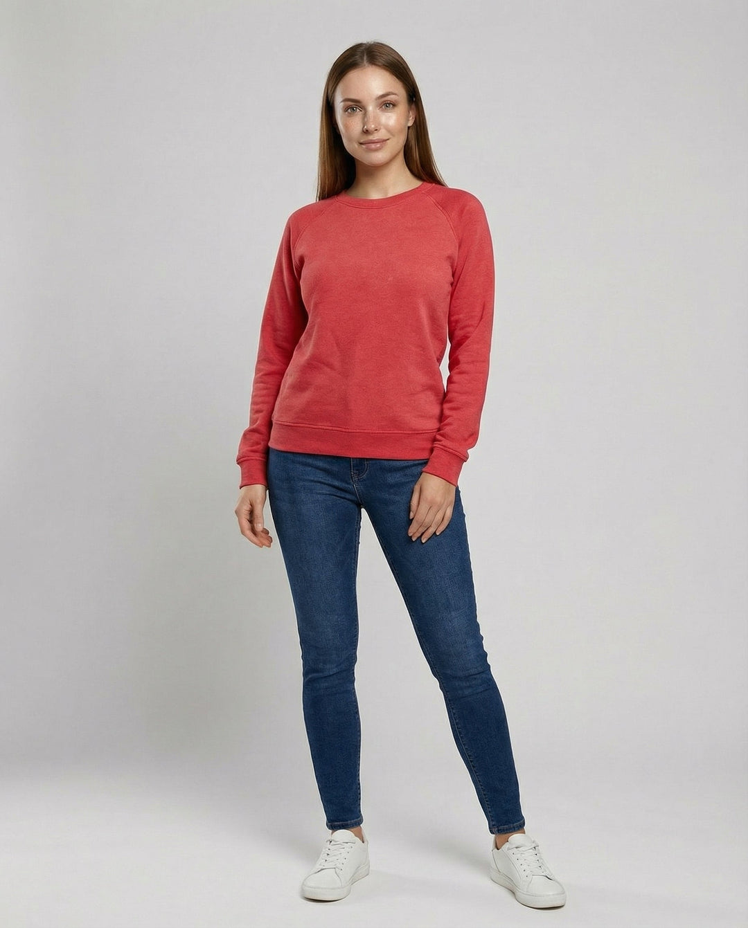 Raglan Sleeve Sweatshirt | Crew Neck | Classic Fit-Fashion Nora