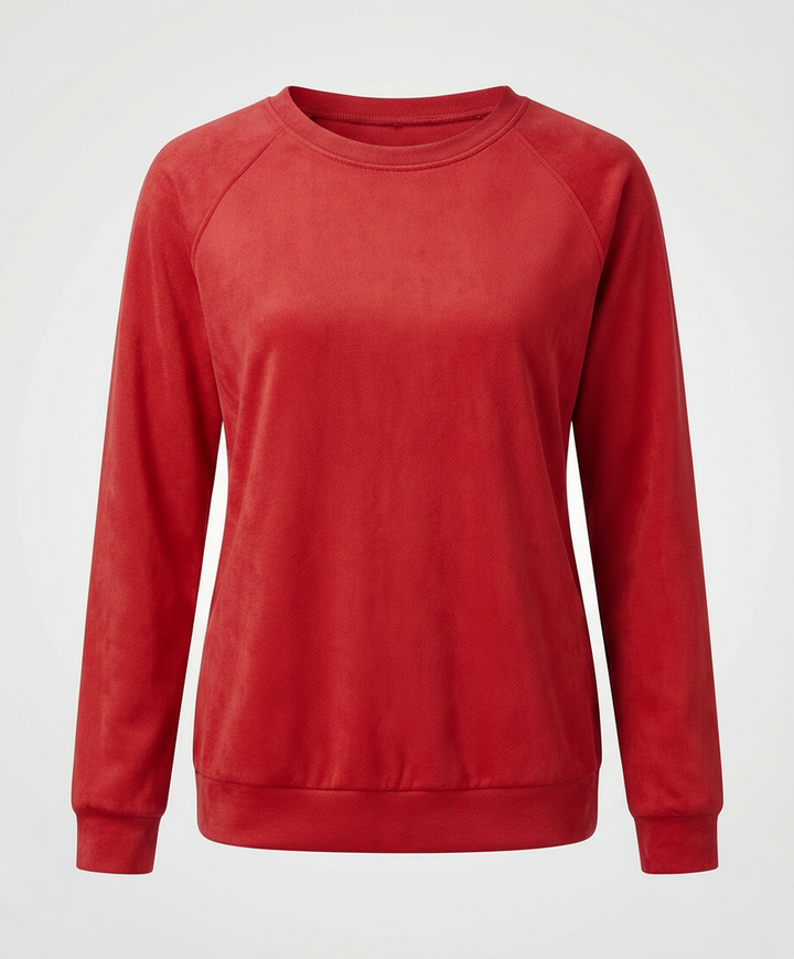 Raglan Sleeve Sweatshirt | Crew Neck | Classic Fit-Fashion Nora