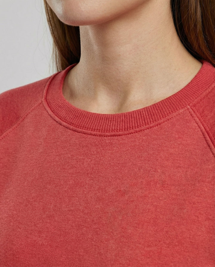 Raglan Sleeve Sweatshirt | Crew Neck | Classic Fit-Fashion Nora