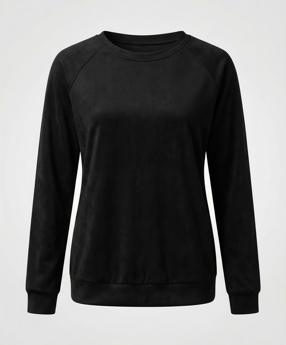 Raglan Sleeve Sweatshirt | Crew Neck | Classic Fit-Fashion Nora