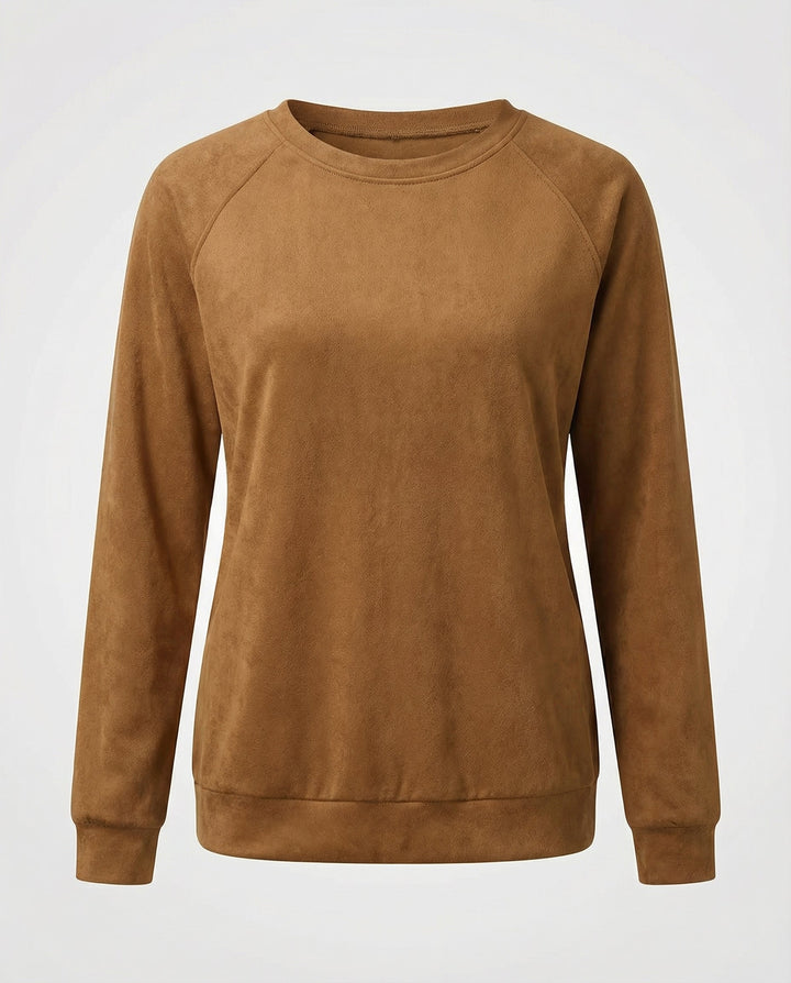 Raglan Sleeve Sweatshirt | Crew Neck | Classic Fit-Fashion Nora