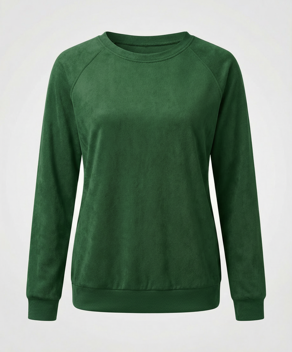Raglan Sleeve Sweatshirt | Crew Neck | Classic Fit-Fashion Nora