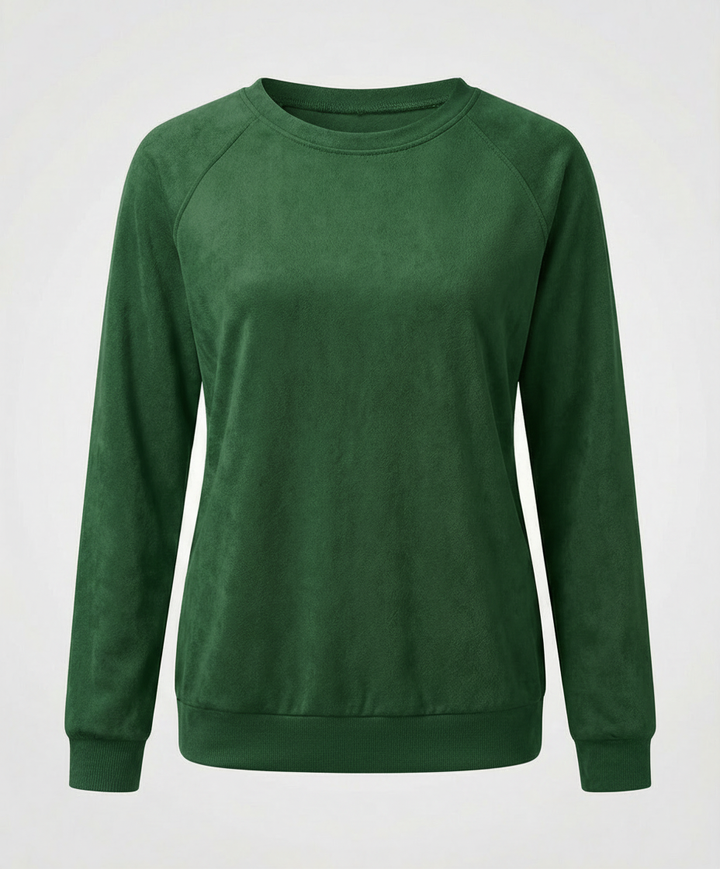 Raglan Sleeve Sweatshirt | Crew Neck | Classic Fit-Fashion Nora