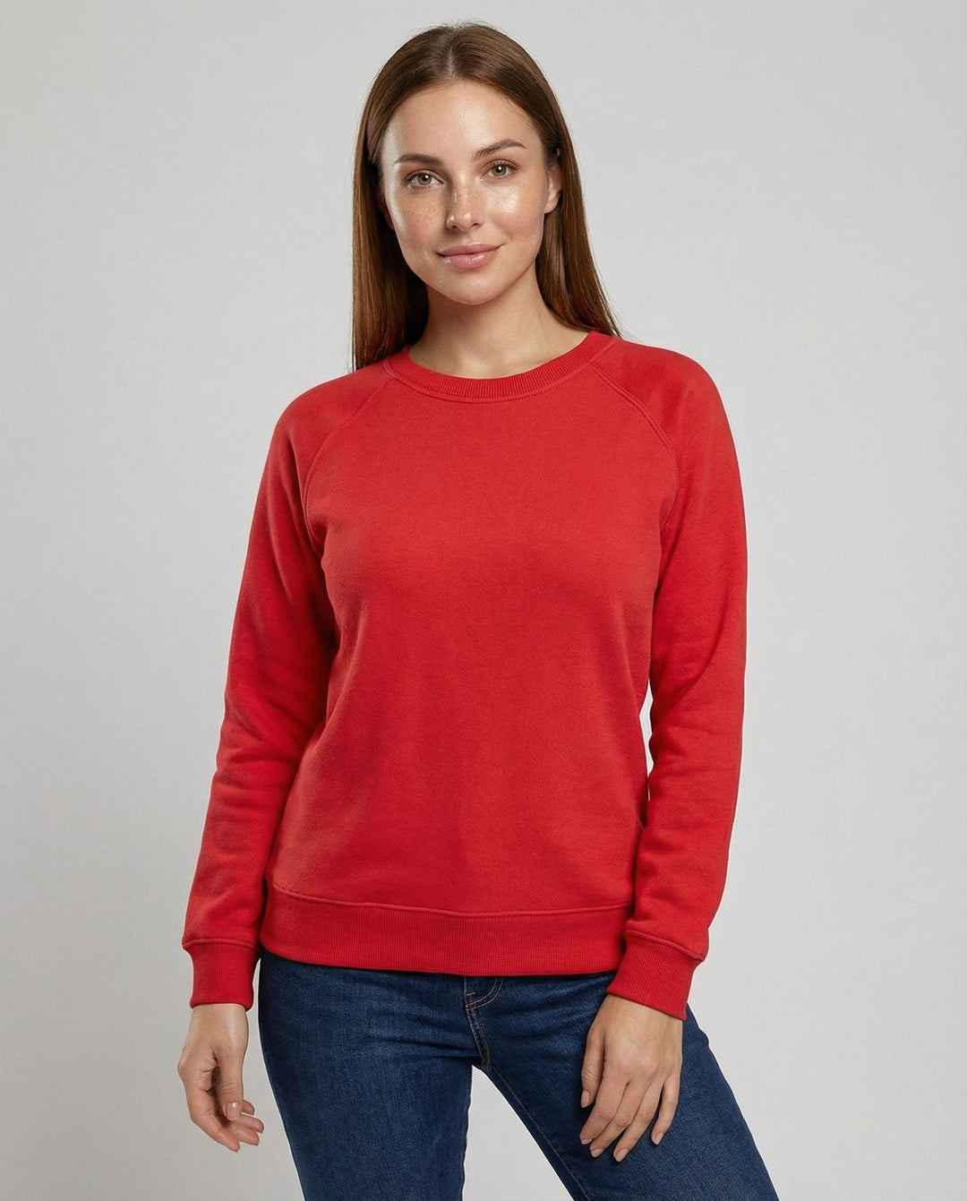 Raglan Sleeve Sweatshirt | Crew Neck | Classic Fit-Fashion Nora