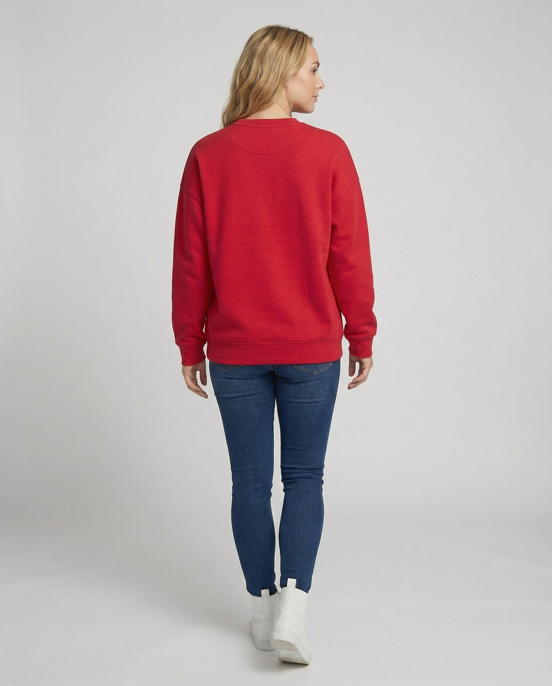 Relaxed Crew Neck Sweatshirt | Drop Shoulder | Soft Cotton Blend-Fashion Nora