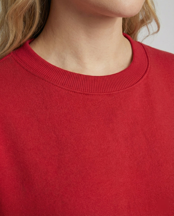 Relaxed Crew Neck Sweatshirt | Drop Shoulder | Soft Cotton Blend-Fashion Nora