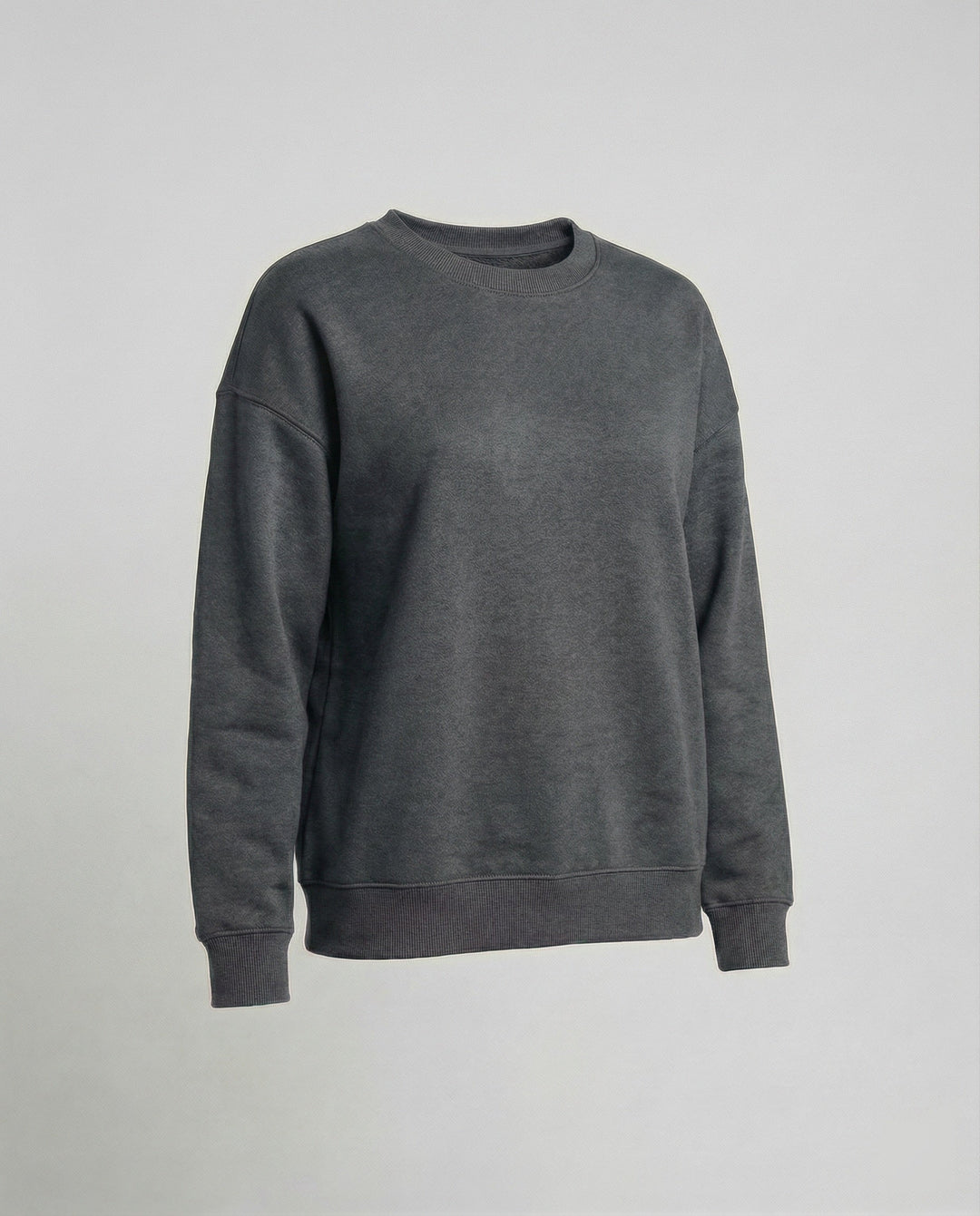 Relaxed Crew Neck Sweatshirt | Drop Shoulder | Soft Cotton Blend-Fashion Nora