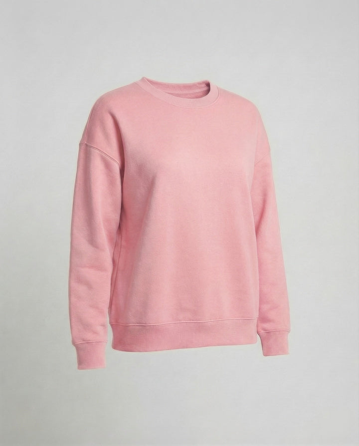 Relaxed Crew Neck Sweatshirt | Drop Shoulder | Soft Cotton Blend-Fashion Nora