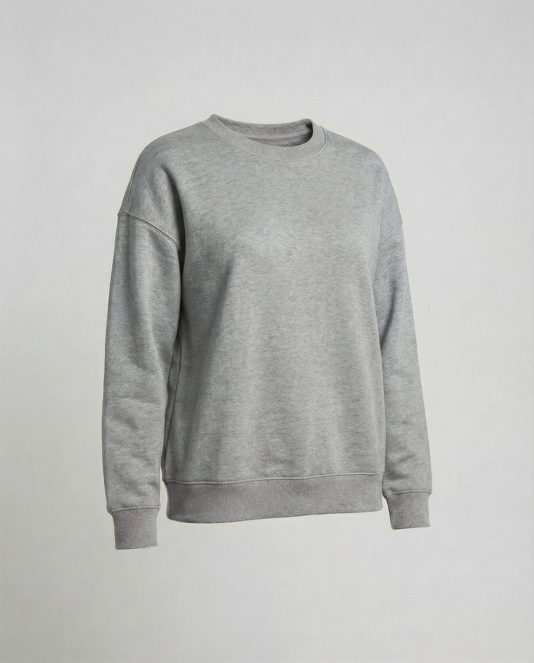 Relaxed Crew Neck Sweatshirt | Drop Shoulder | Soft Cotton Blend-Fashion Nora