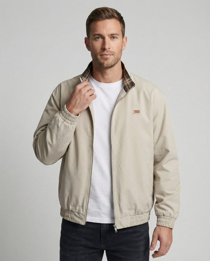 Reversible Plaid Jacket | Oversized Unisex Fit | Full Zip-Fashion Nora