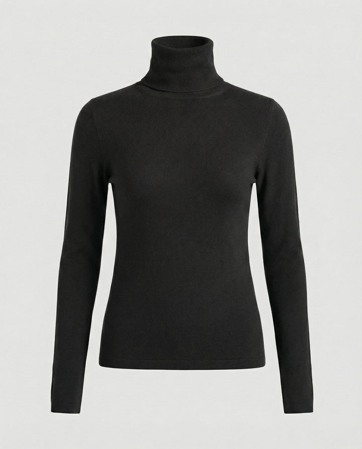 Roll Neck Wool Blend Sweater | Slim Fit | One Size-Fashion Nora