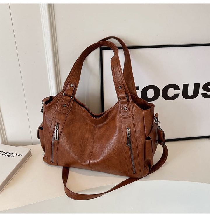 Shoulder Bag | Multi-Pocket | Small | Cargo Bag | Women's Handbag-Fashion Nora