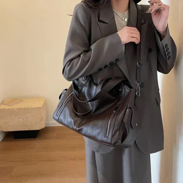 Shoulder Bag | Multi-Pocket | Small | Cargo Bag | Women's Handbag-Fashion Nora