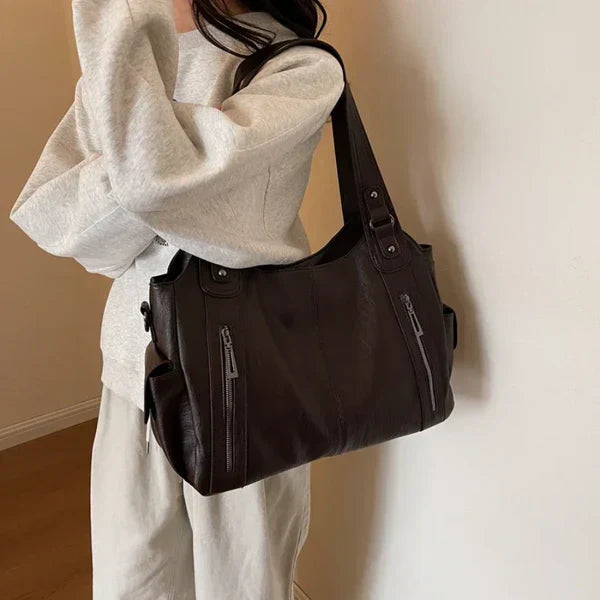 Shoulder Bag | Multi-Pocket | Small | Cargo Bag | Women's Handbag-Fashion Nora