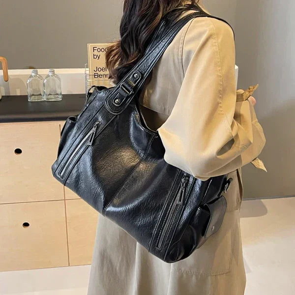 Shoulder Bag | Multi-Pocket | Small | Cargo Bag | Women's Handbag-Fashion Nora
